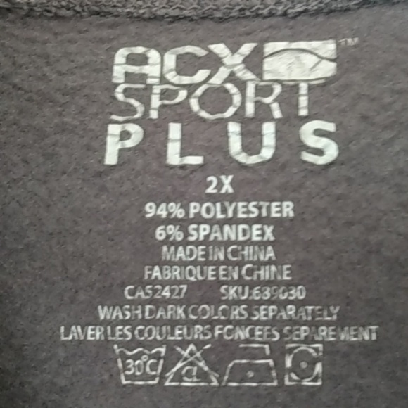 ACX Sport Plus Women's Turtleneck Sweater Size 2X Blue/Gray - Picture 2 of 8